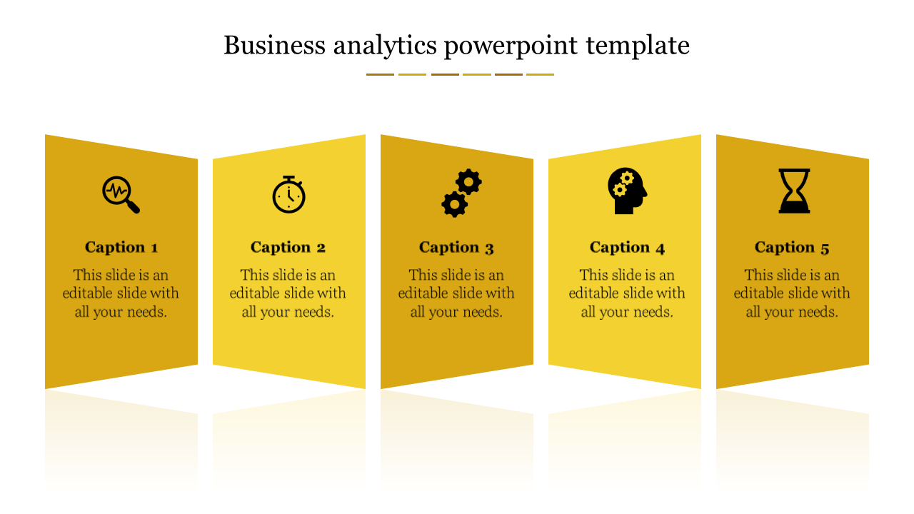 Free - Effective Business Analytics PowerPoint Template-Five Node